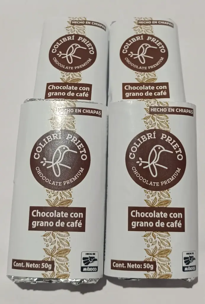 Bombones con almendra de café.